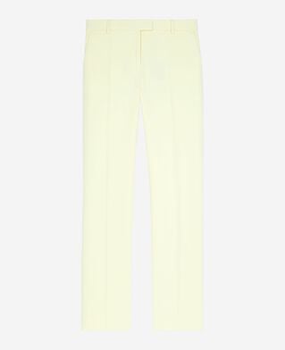 The Kooples FEMME YELLOW pantalon costume en coton bleu