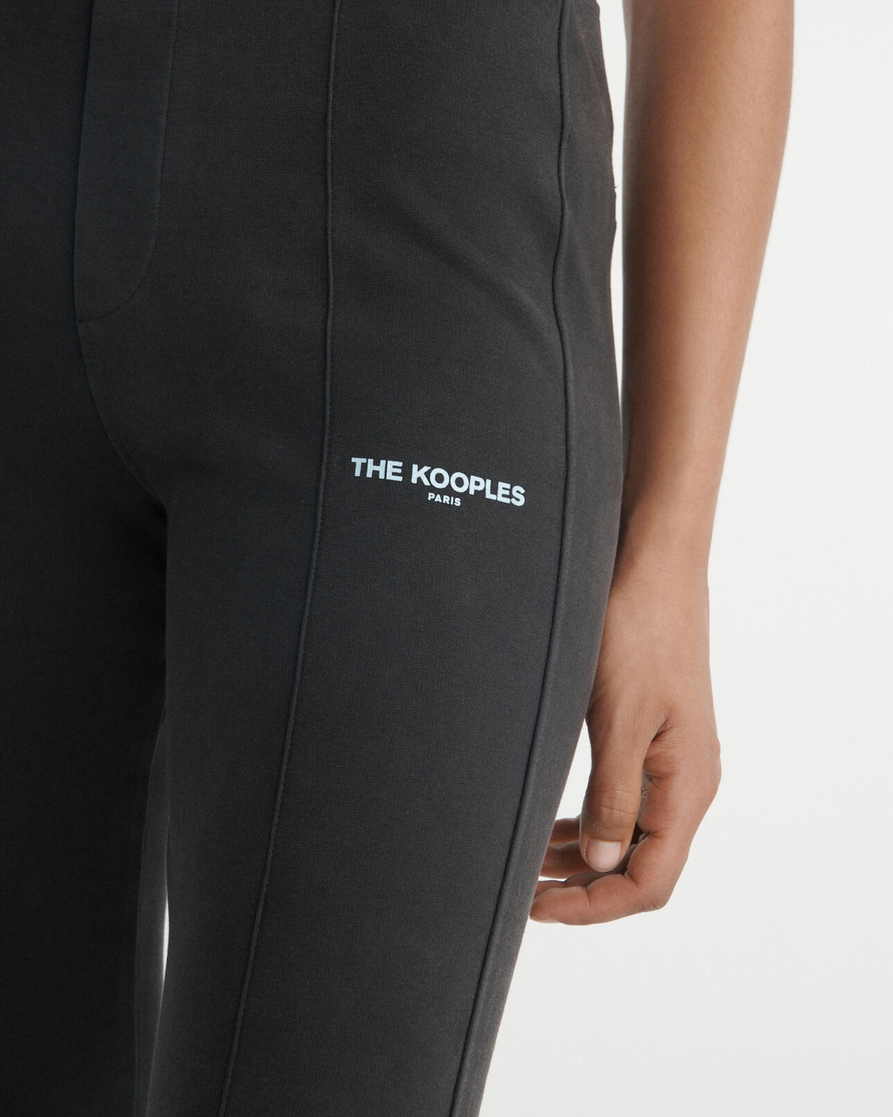 The Kooples DAMEN BLACK WASHED yoga-jogginghose schwarz verwaschen logo