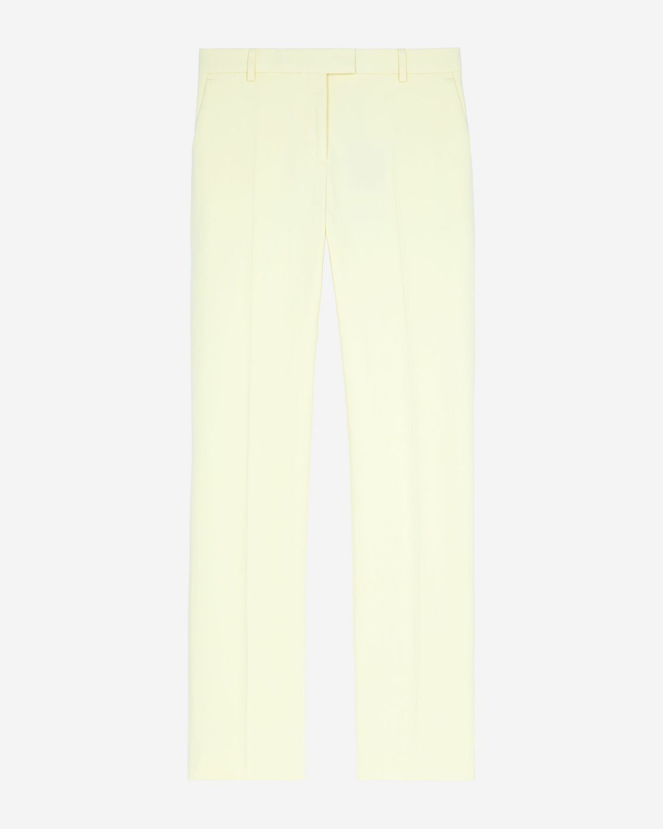 The Kooples FEMME YELLOW pantalon costume large en coton jaune