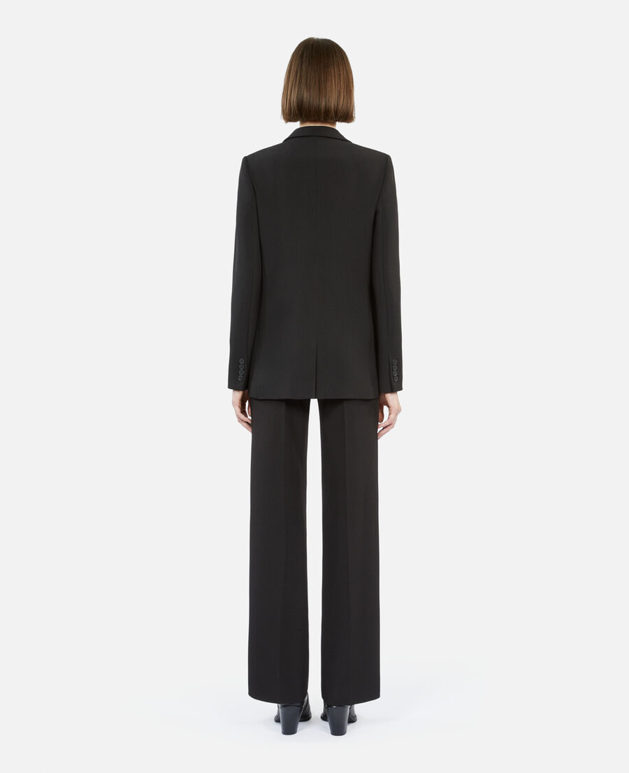 black crêpe suit jacket