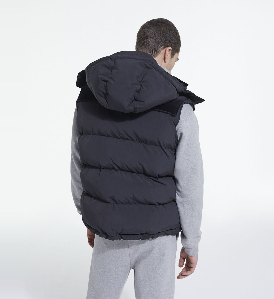 Black sleeveless down jacket The Kooples