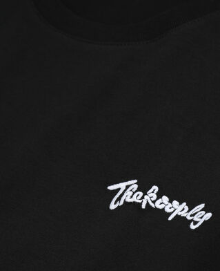 The Kooples HERREN BLACK schwarzes t-shirt herren mit stickereien