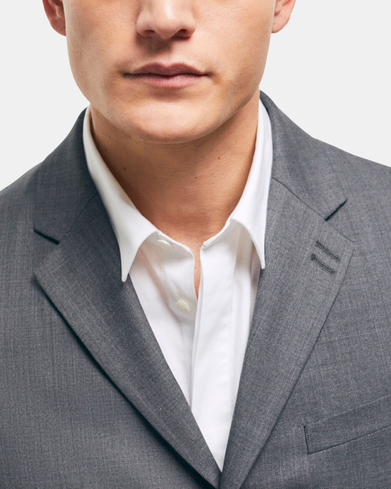 The Kooples MEN GREY gray wool suit jacket