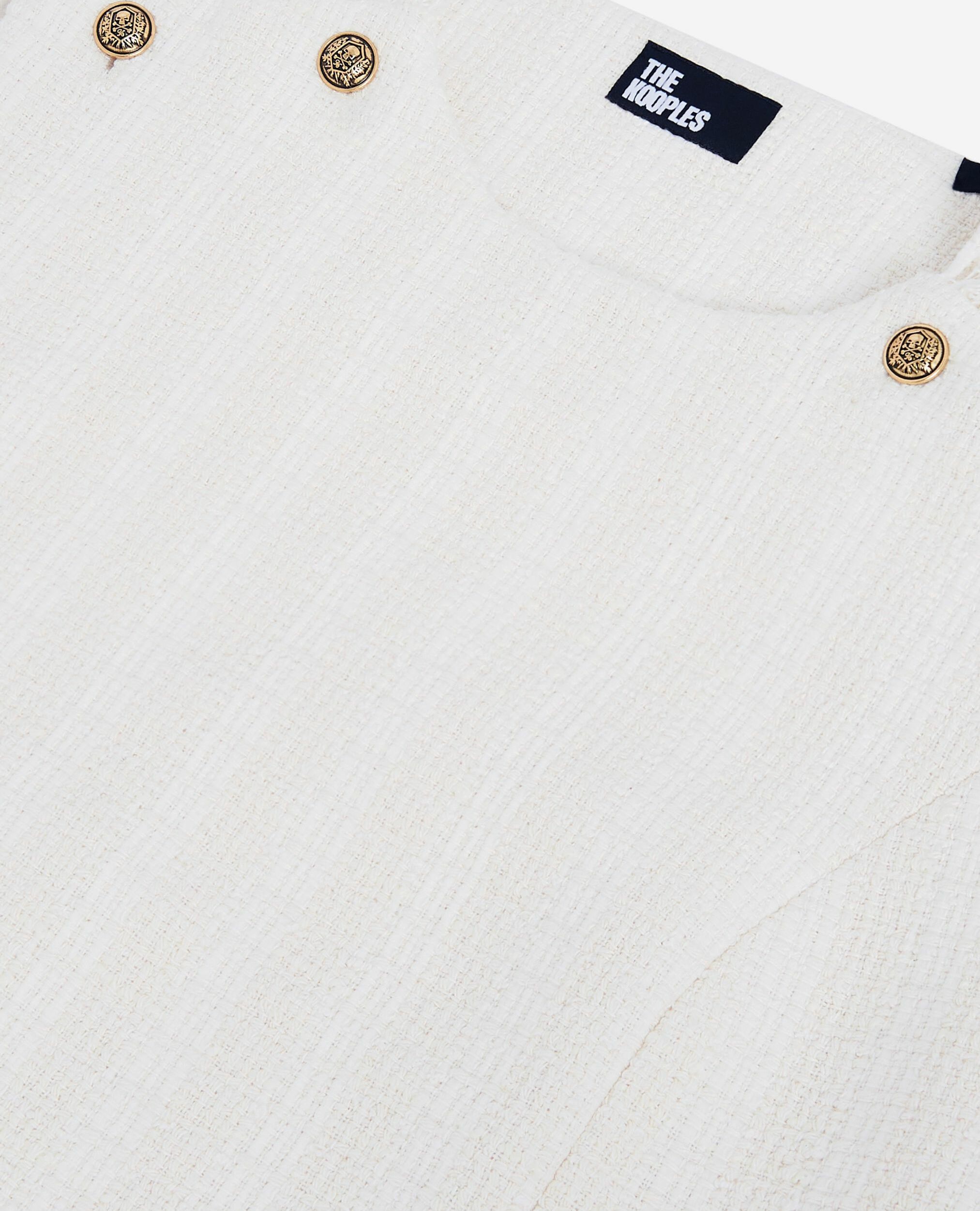 Ecru tweed top, ECRU, hi-res image number null