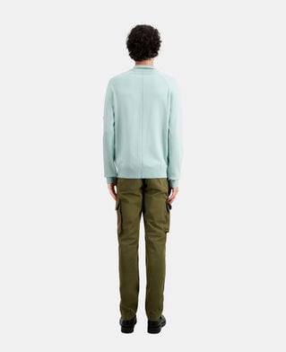 The Kooples H OCEAN green knit polo t-shirt