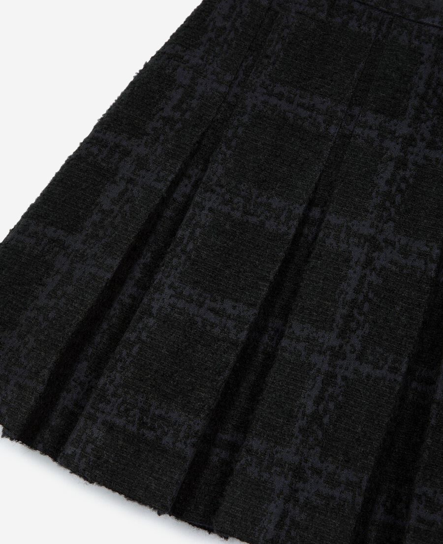The Kooples F NAVY short navy pleated skirt