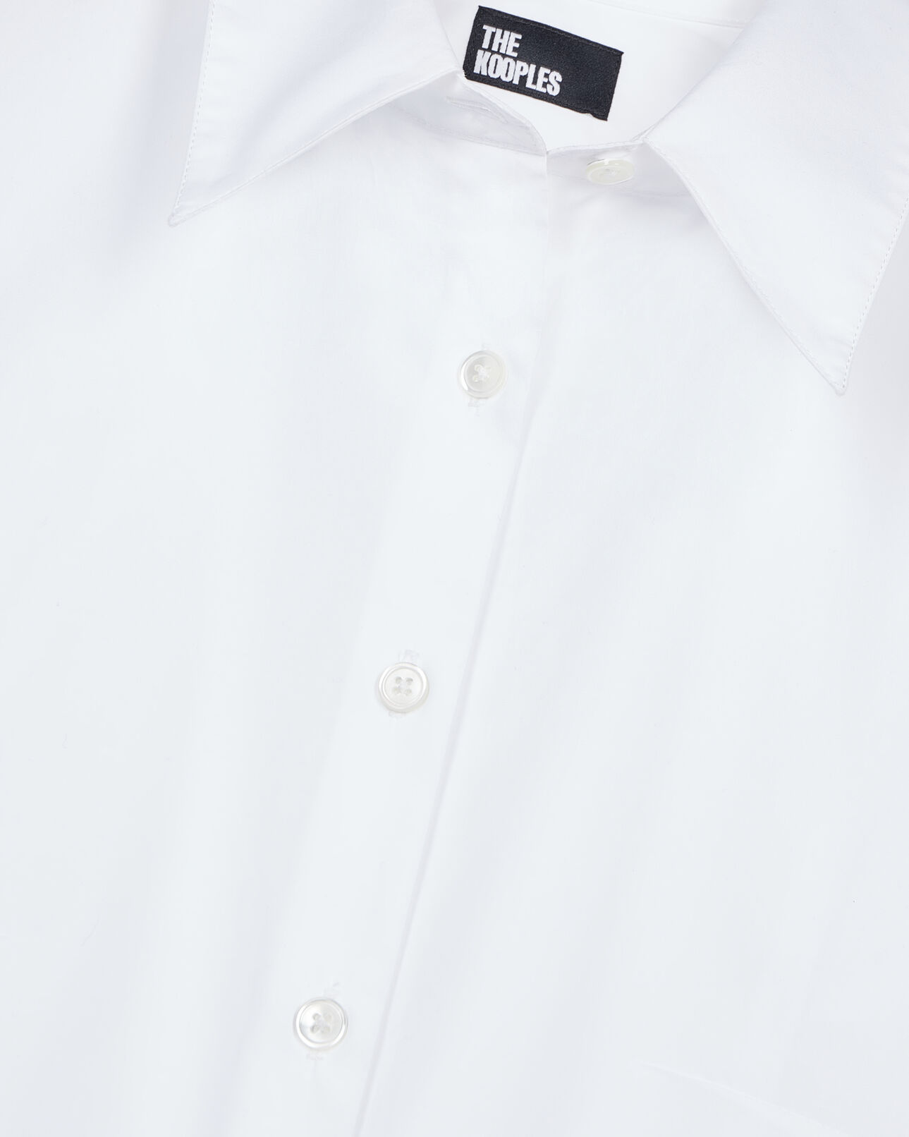 The Kooples WOMEN WHITE white poplin shirt