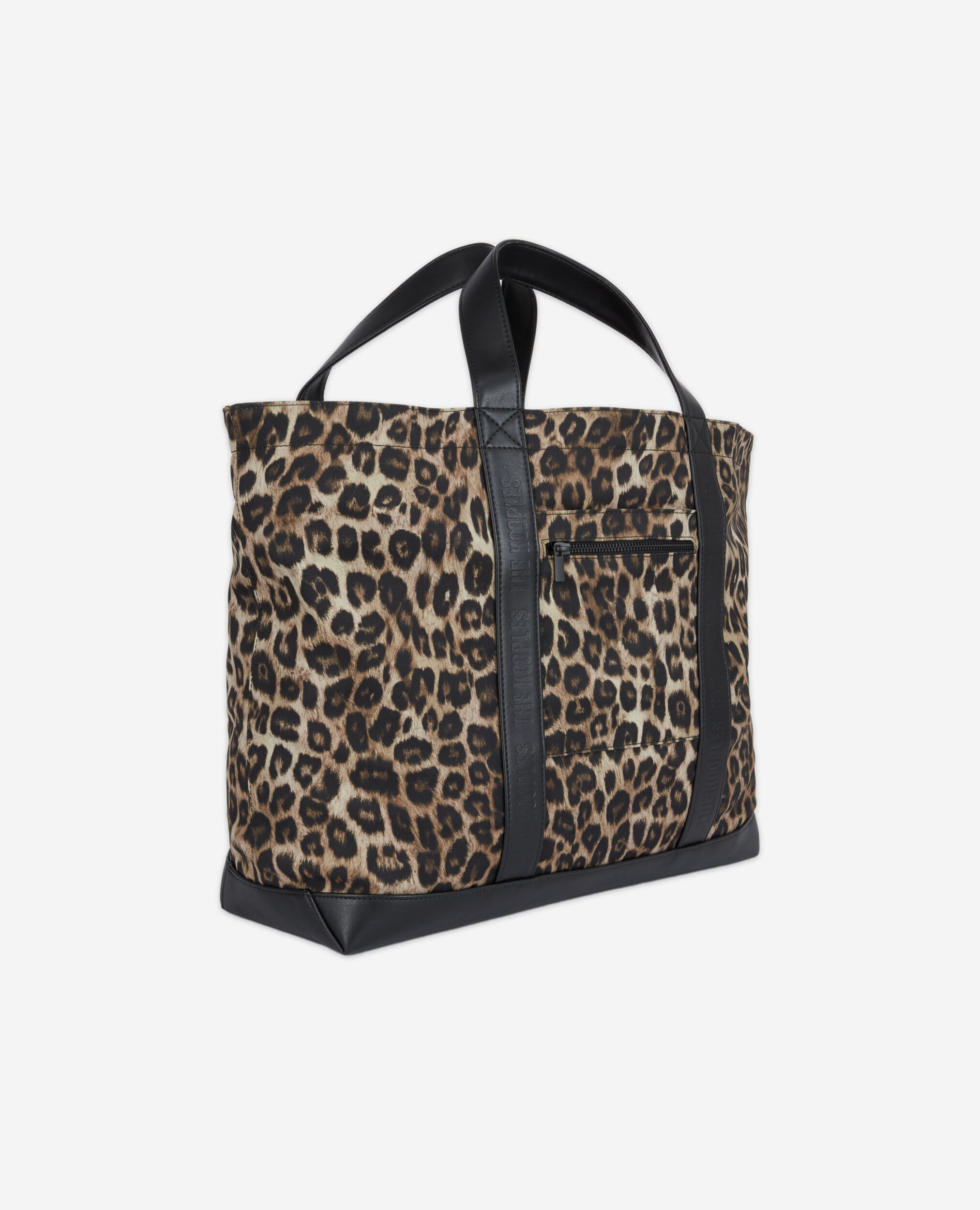 Leopard print tote bag