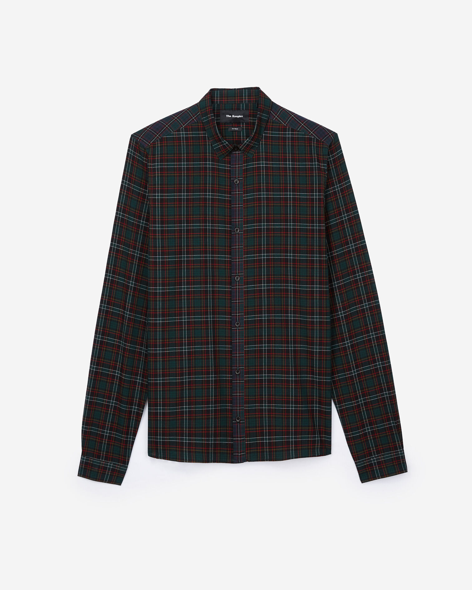 Red and green tartan shirt, GREEN/RED, hi-res image number null