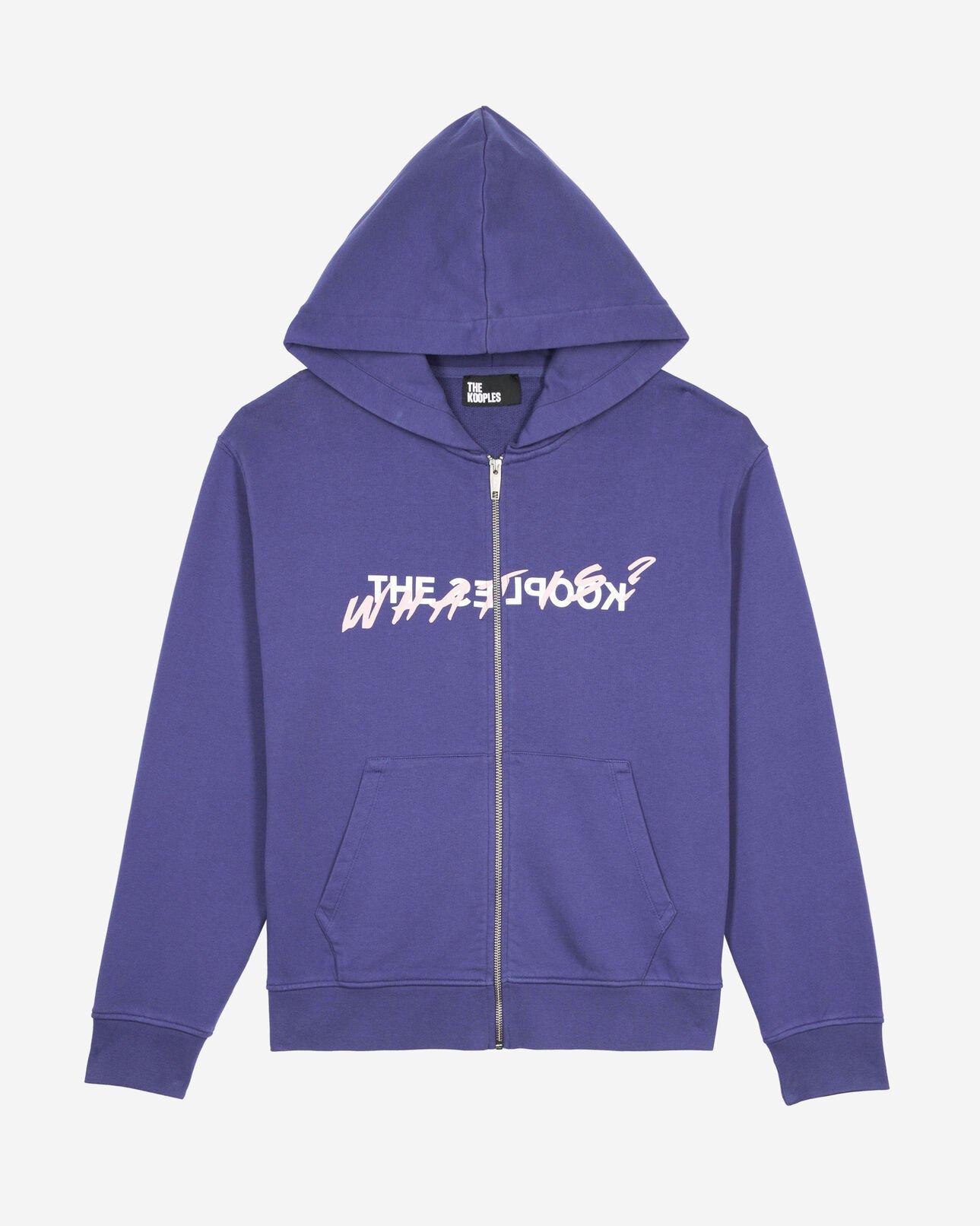 The Kooples WOMEN BLUE ATLANTIQUE what is purple hooded sweatshirt