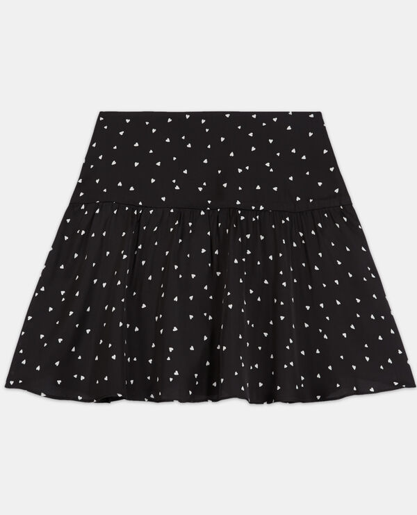 short printed skirt