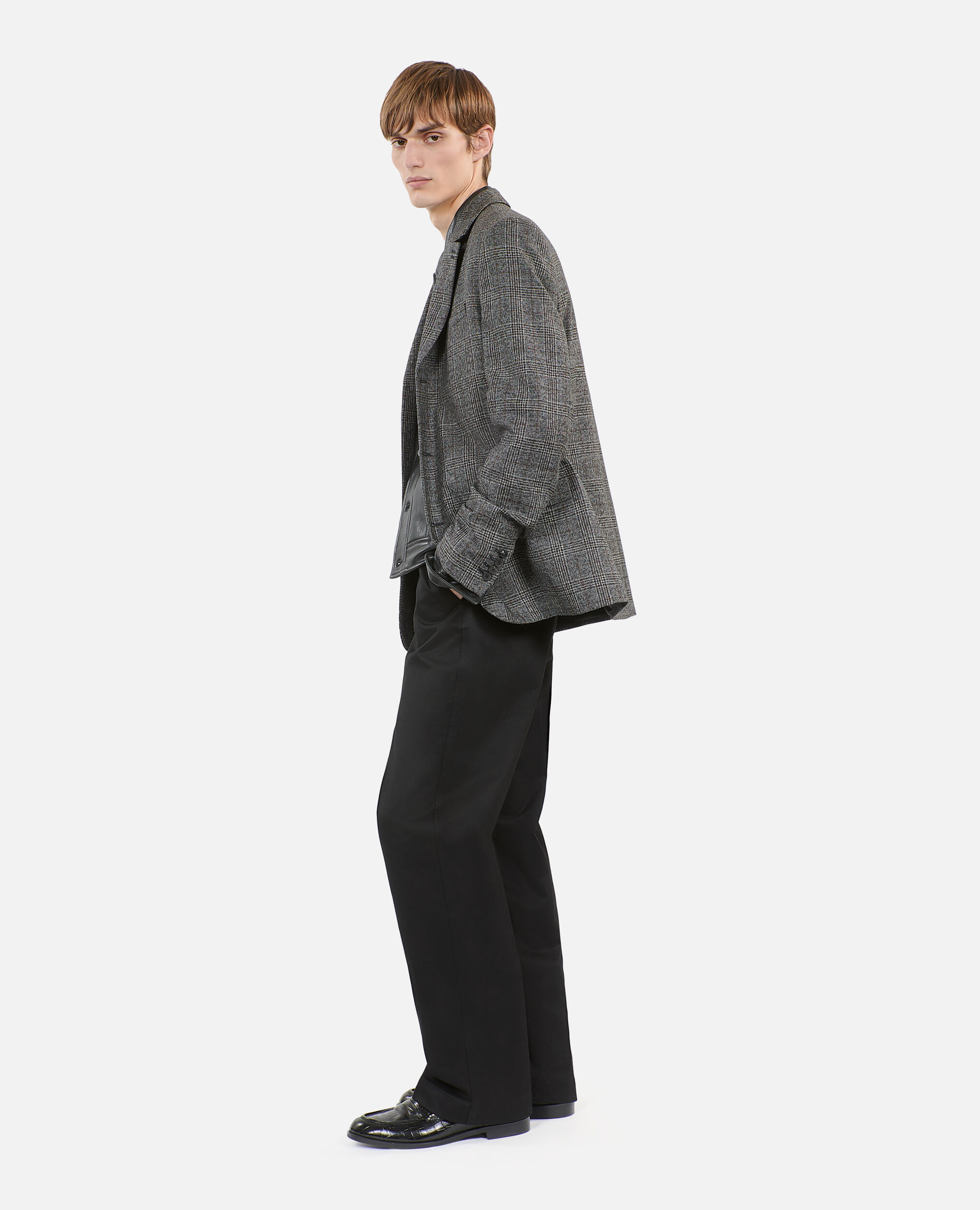 Blazer en laine Prince de Galles, BROWN / BLACK, hi-res image number null