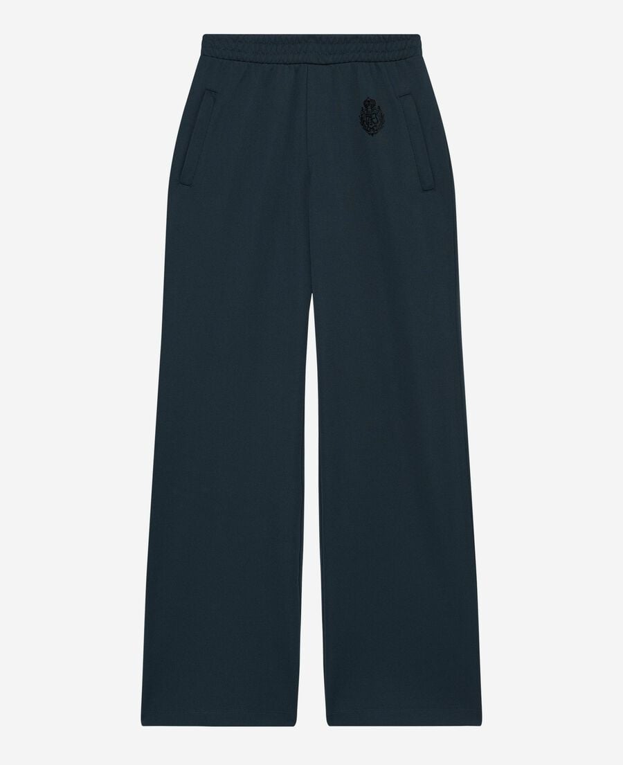 The Kooples FEMME FOREST bas de jogging droit vert foncé