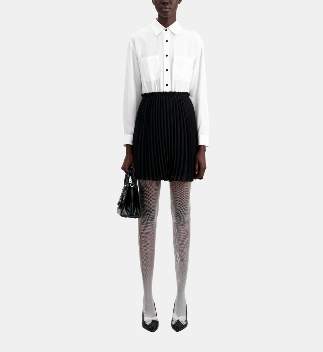 The kooples pleated shirt dress new arrivals