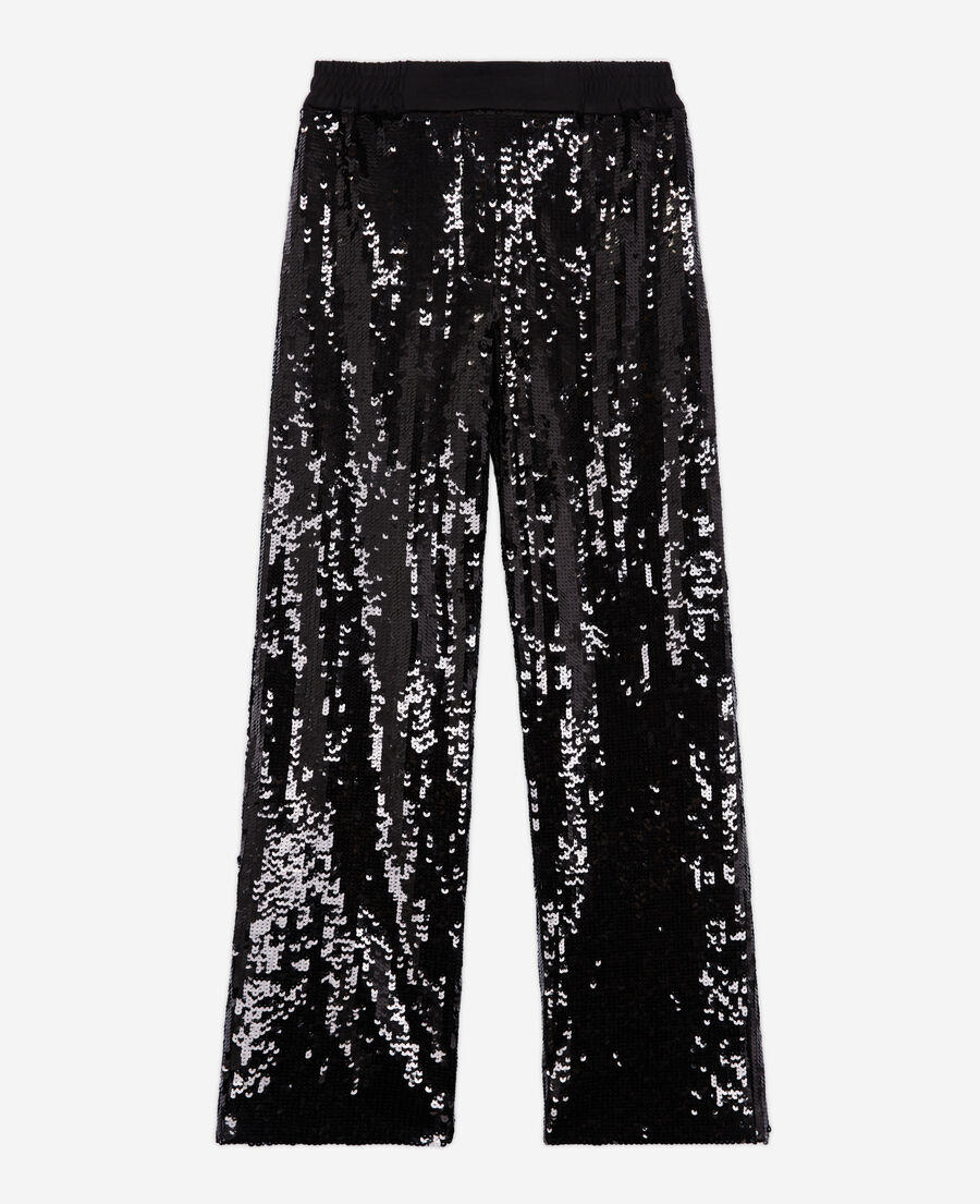 The Kooples black sequin pants, an absolute essential this season ...