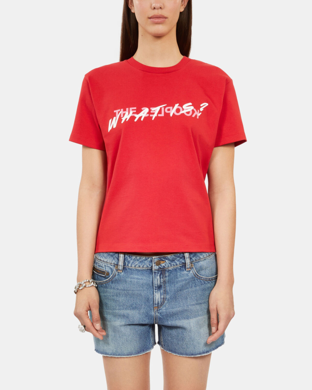 The Kooples WOMEN RED bright red what is t-shirt