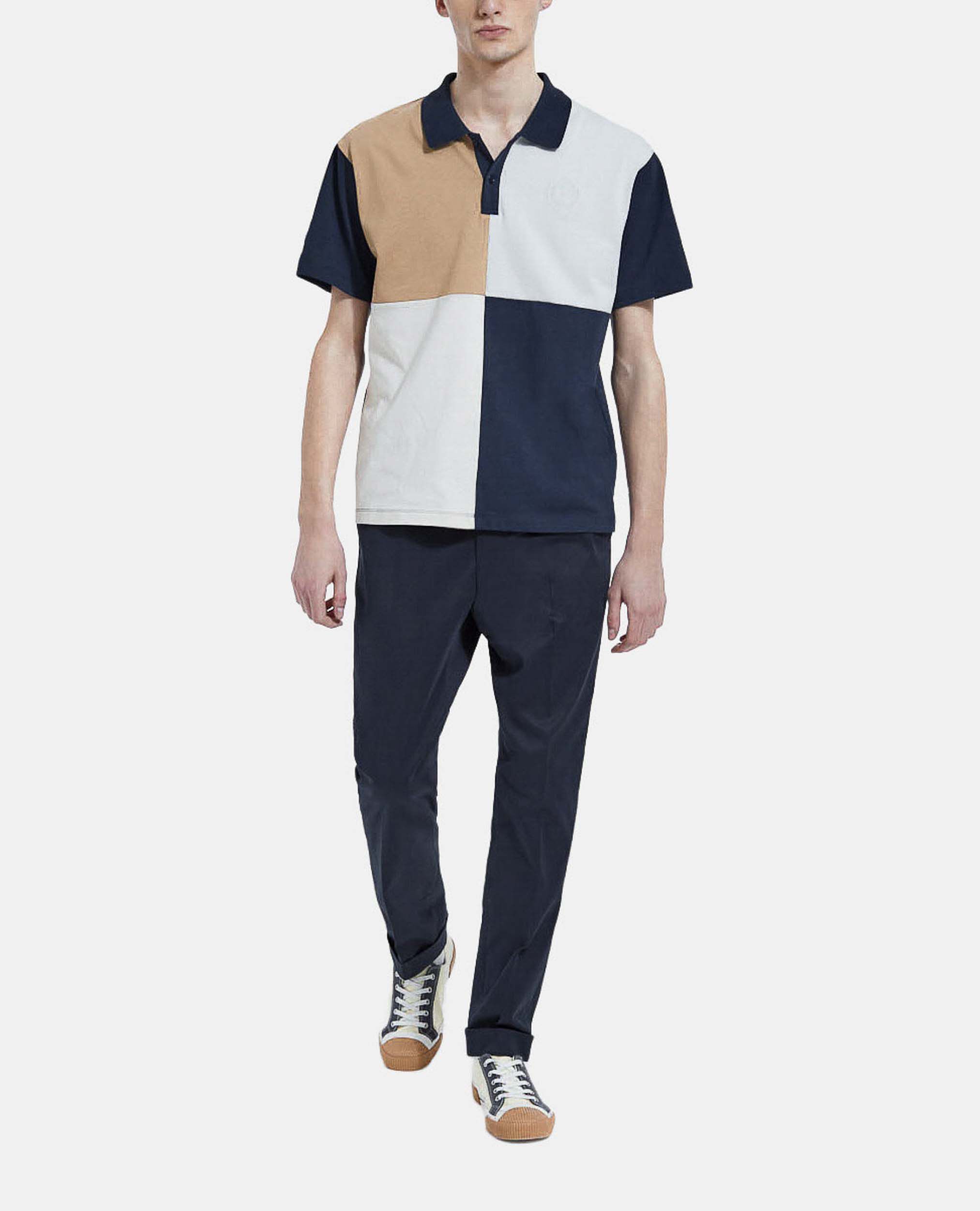 Patchwork polo clearance