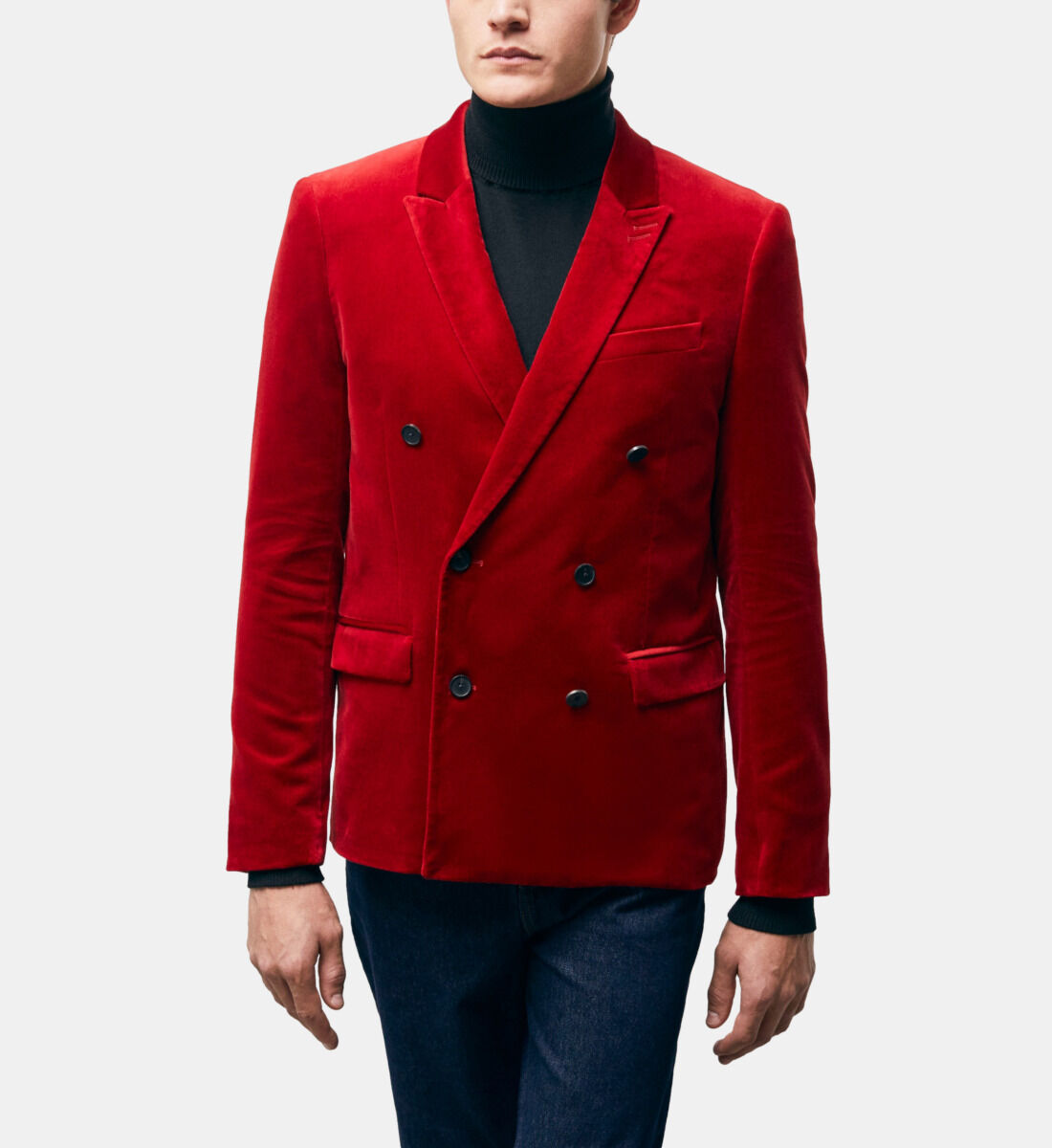Red double breasted suit vest The Kooples