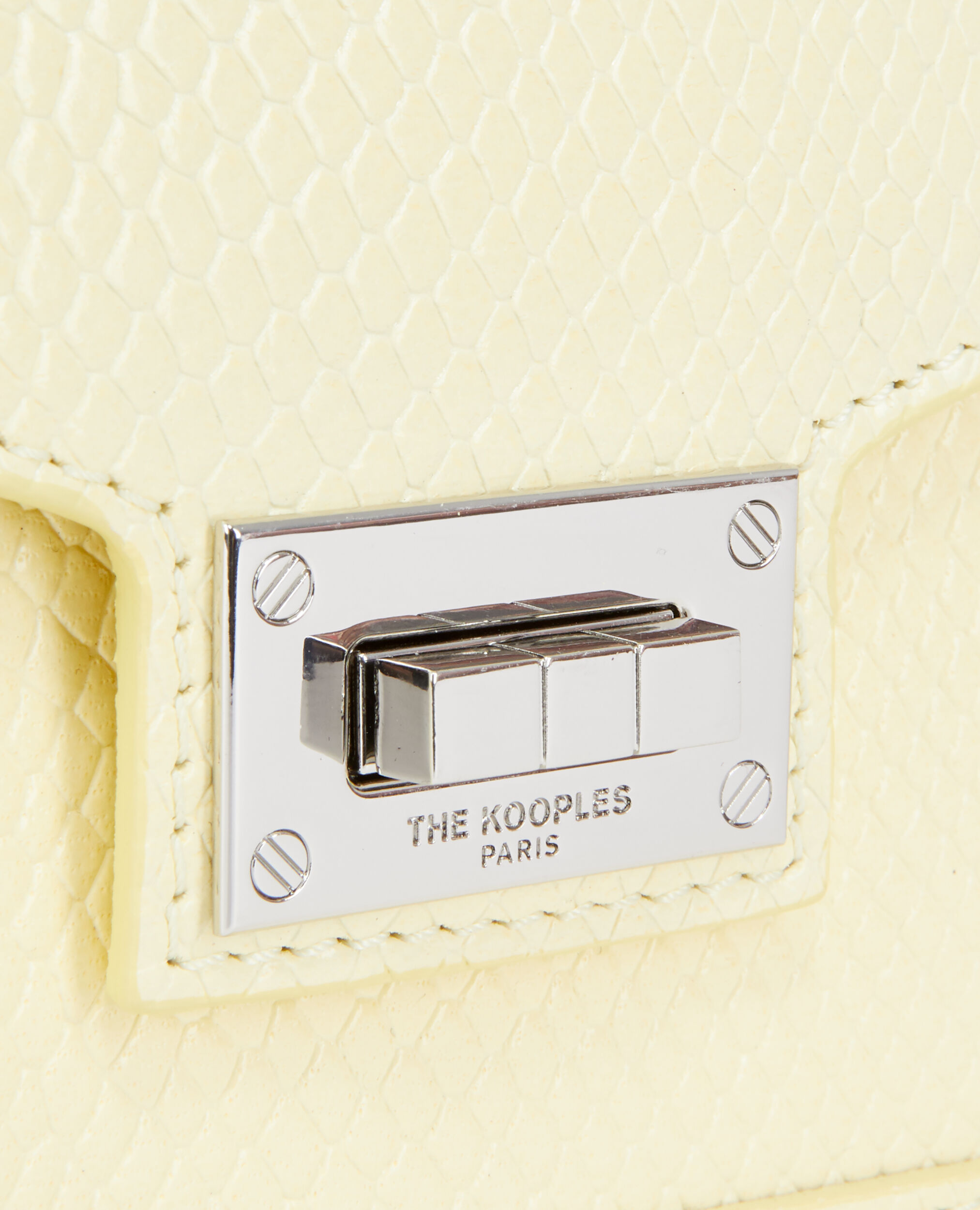 Small Emily bag in yellow leather The Kooples