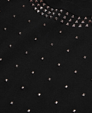 The Kooples FEMME BLACK pull avec spikes noir