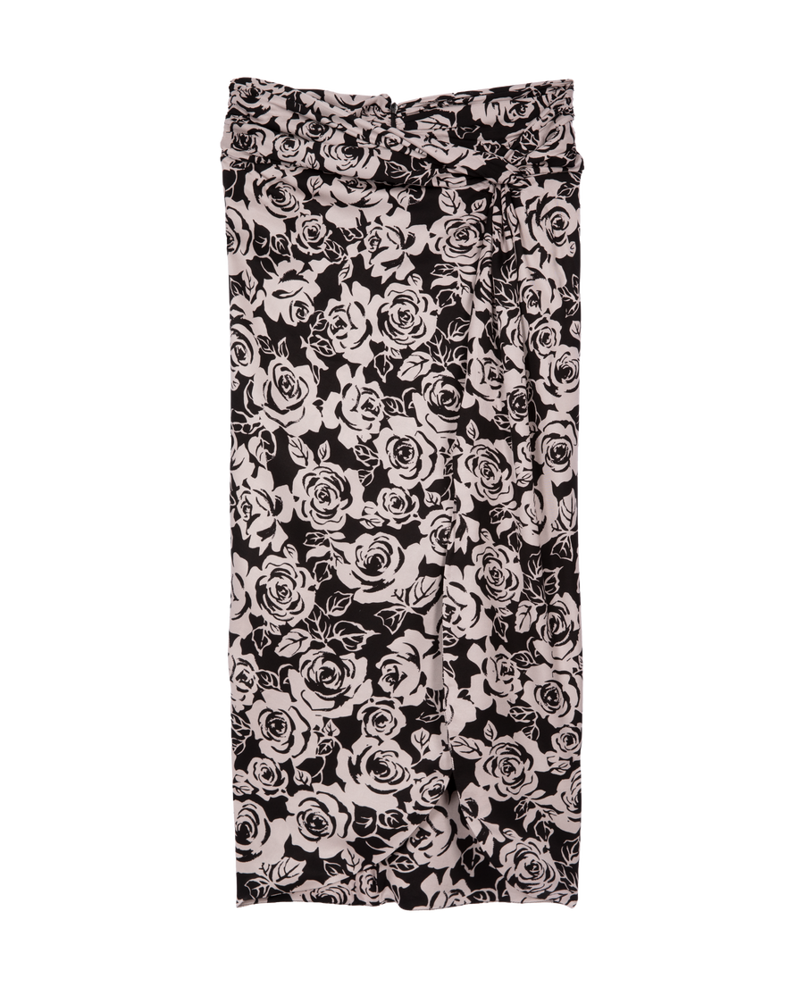 The Kooples DAMEN BLACK / PINK halblanger rock mit print