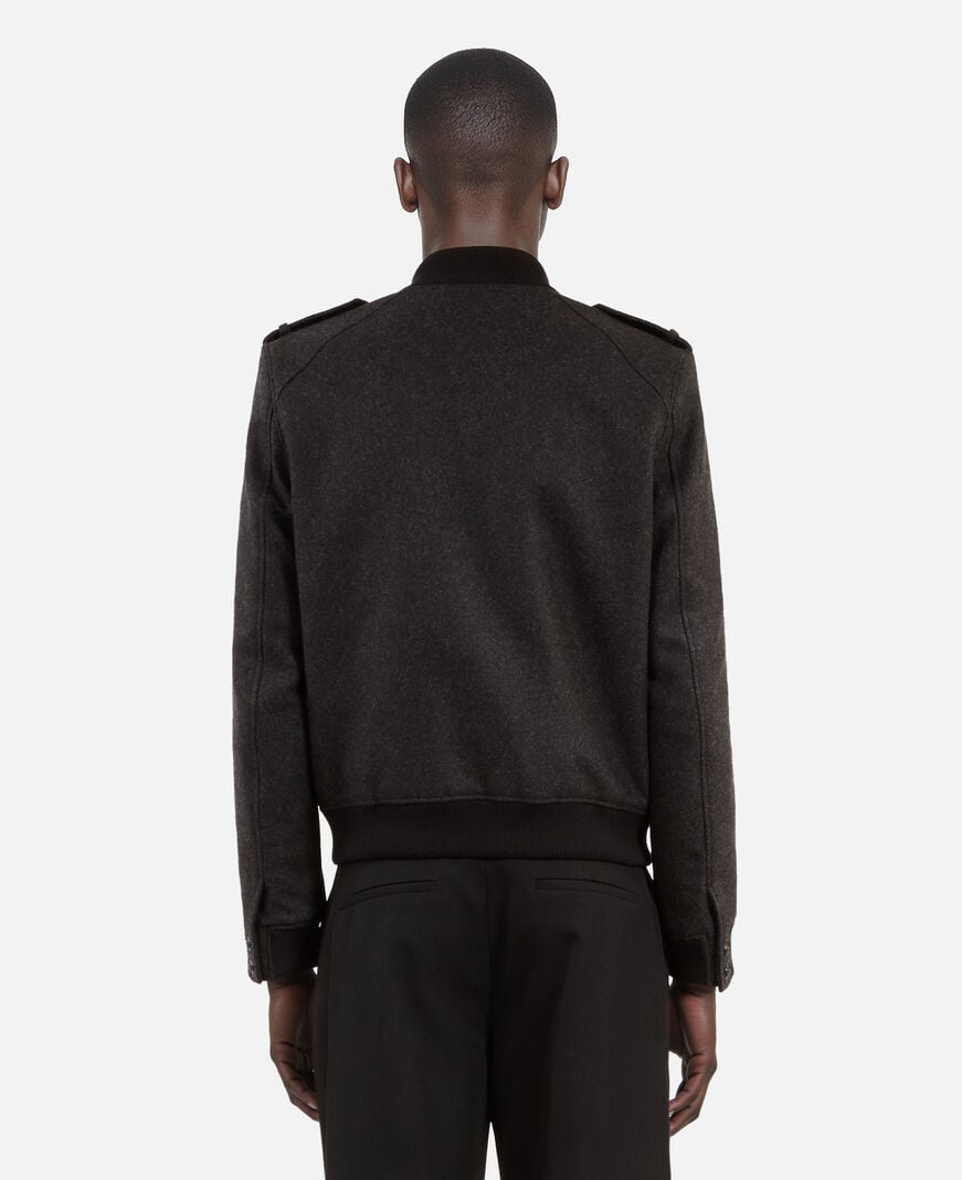 The Kooples HOMME DARK GREY blouson teddy gris
