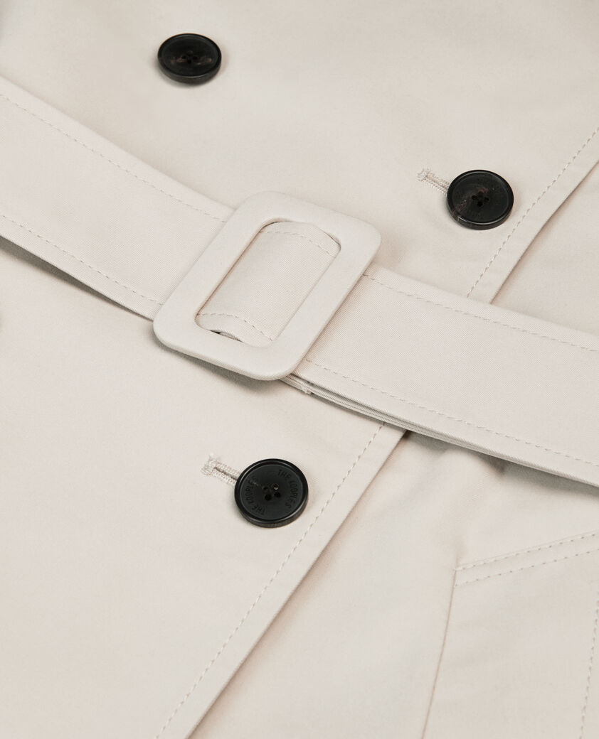 The Kooples WOMEN BEIGE long beige trench coat