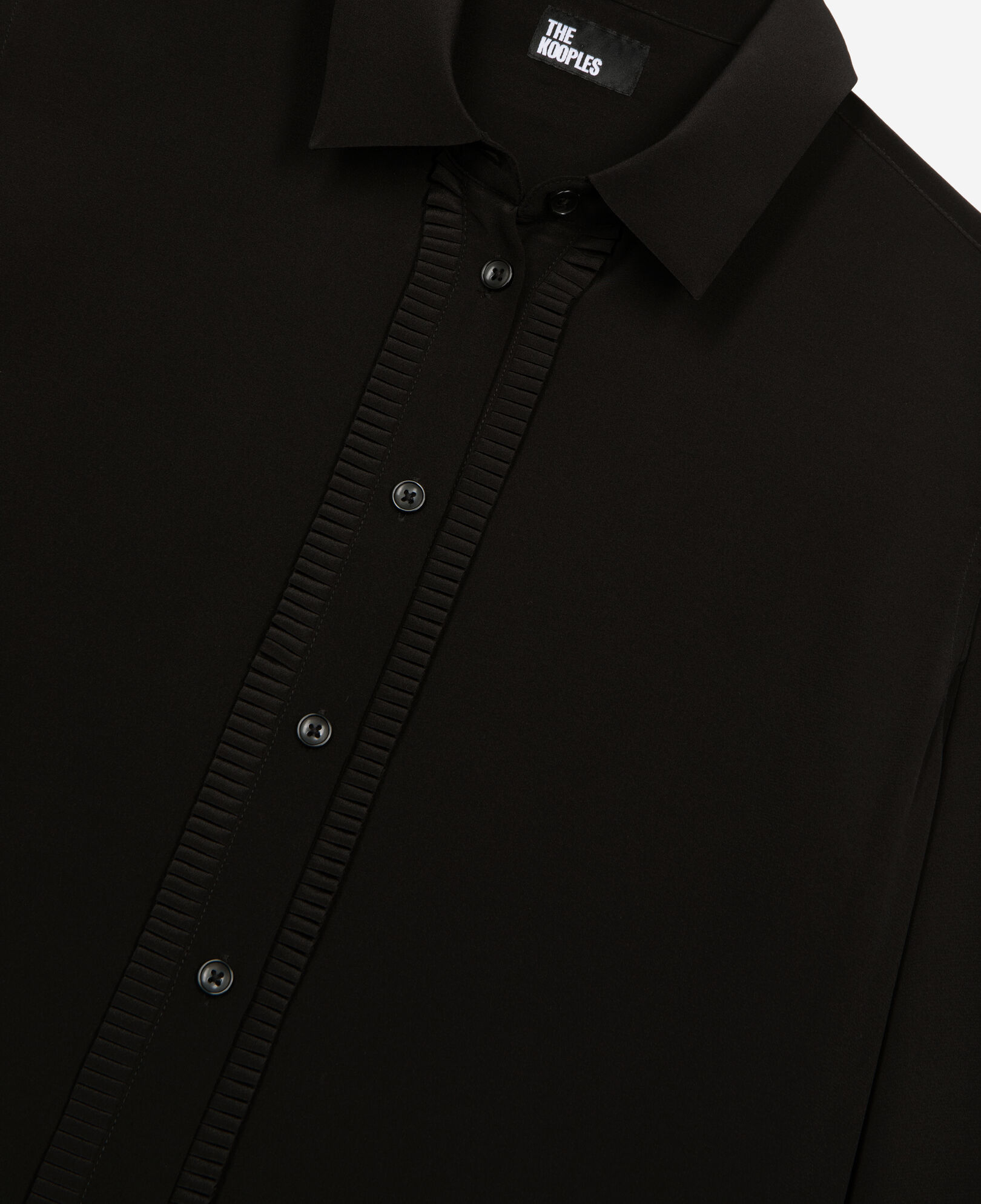 The Kooples FEMME BLACK chemise en soie noire