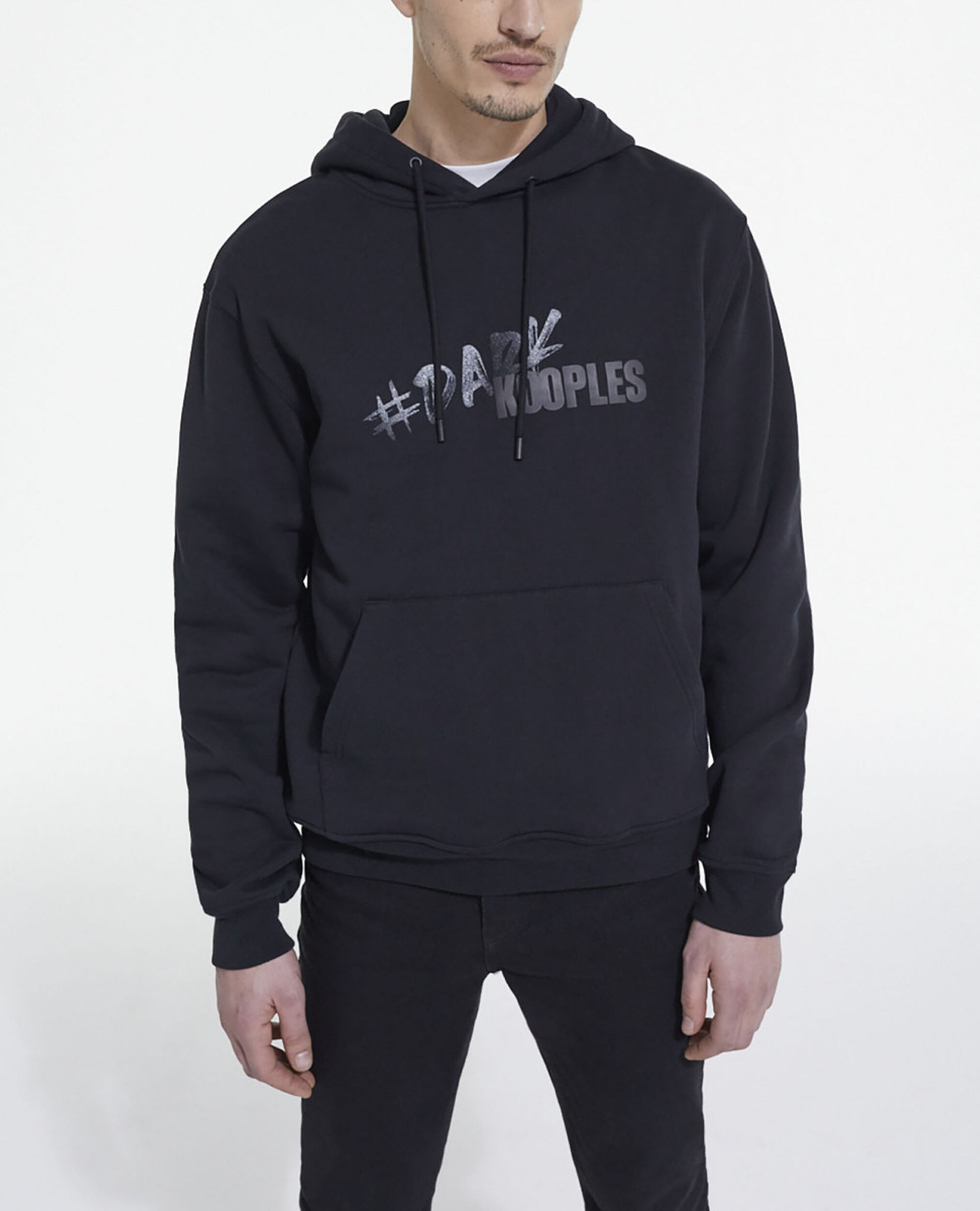 Sweatshirt mit The Kooples Logo, BLACK, hi-res image number null