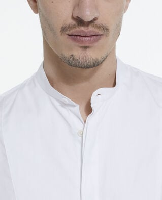 The Kooples H WHITE white cotton shirt with officer collar