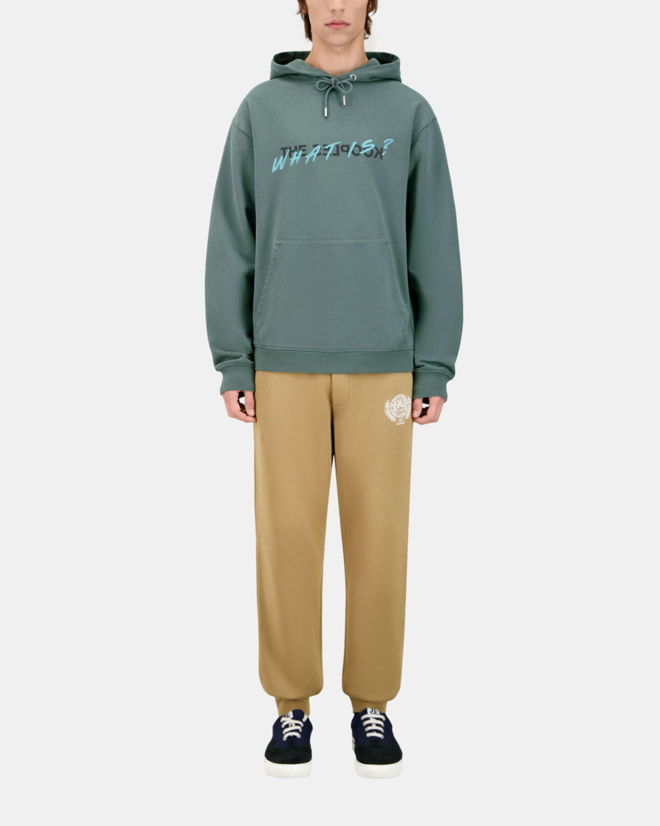 The Kooples HOMME FOREST sweatshirt à capuche what is vert
