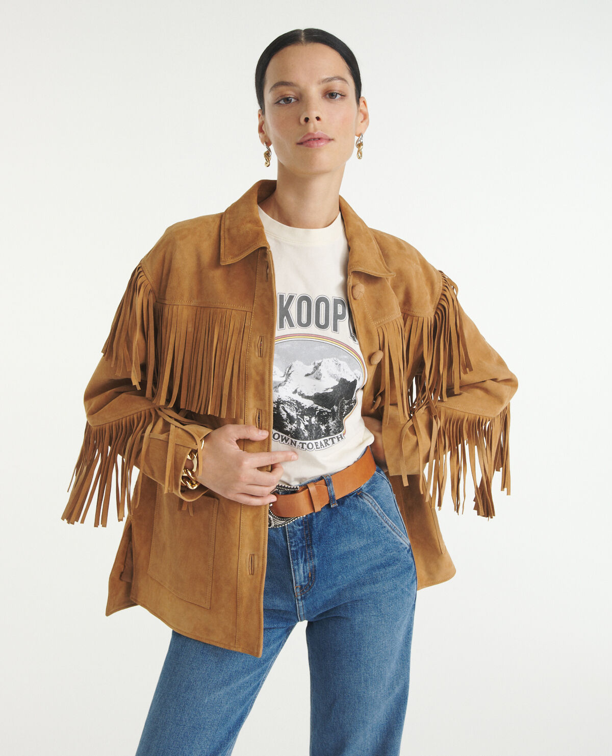 The kooples shop suede jacket
