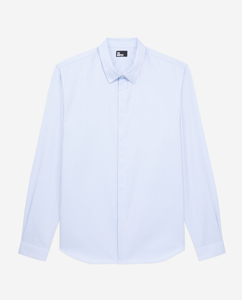 The Kooples HERREN SKY elegantes, himmelblaues hemd