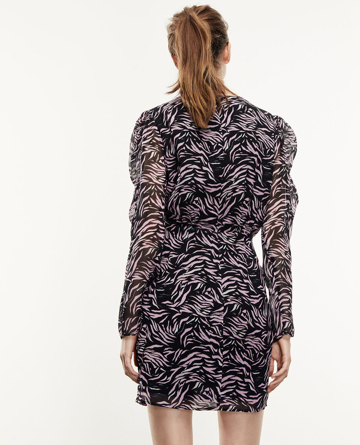 Topshop pink zebra print dress hot sale