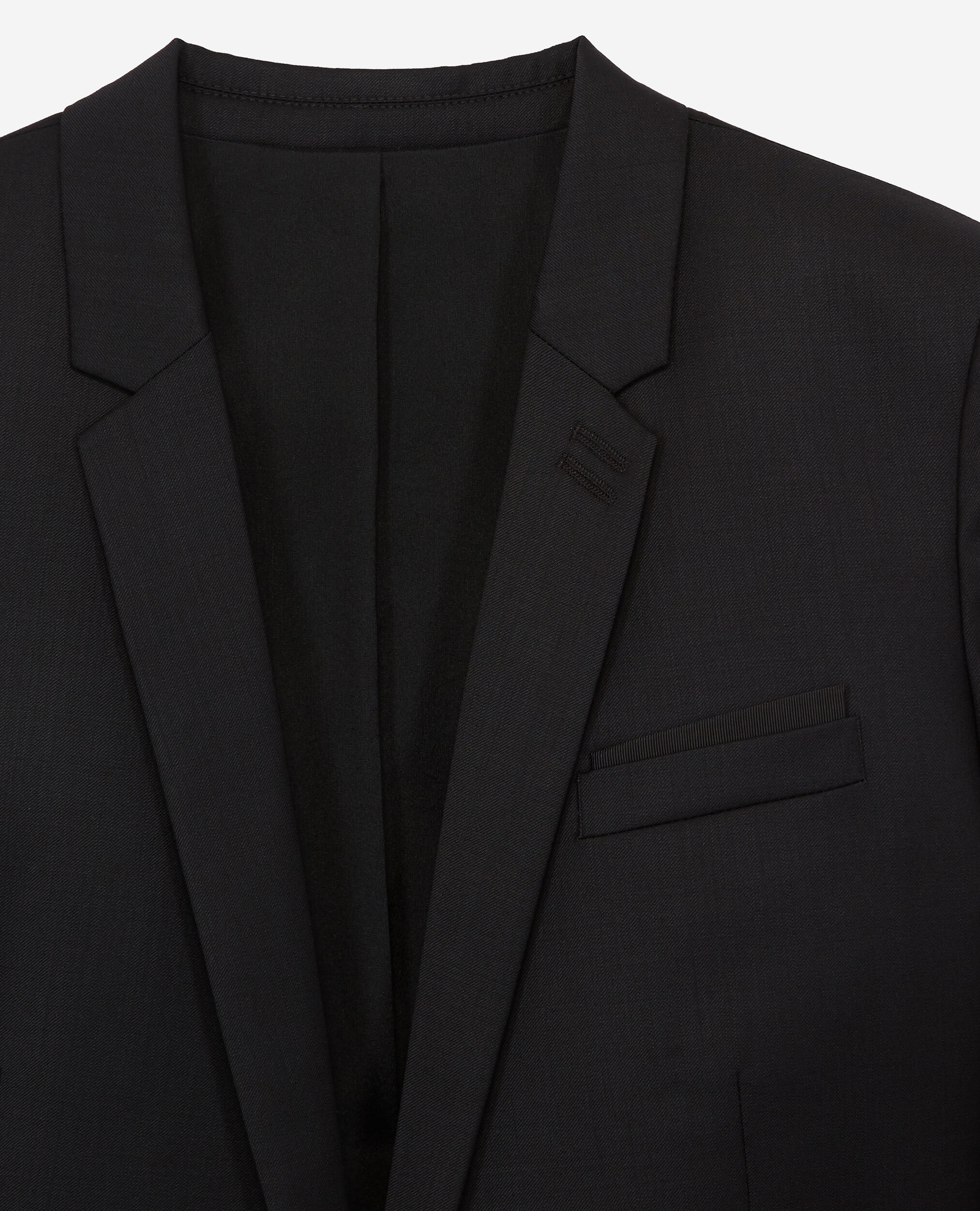 Veste noire habillée laine tailleur, BLACK, hi-res image number null