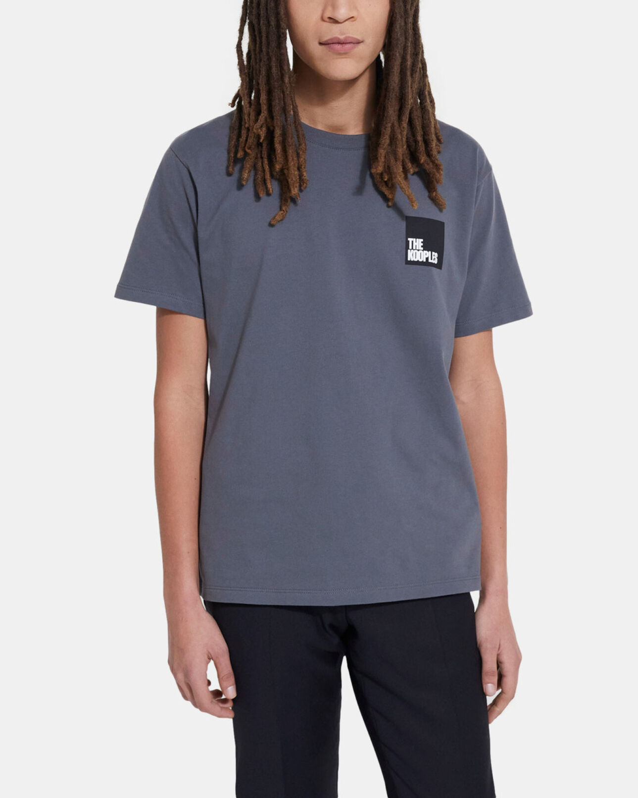 The Kooples MEN ANTHRACITE gray t-shirt