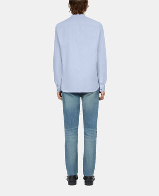The Kooples H BLUE SKY sky blue poplin formal shirt
