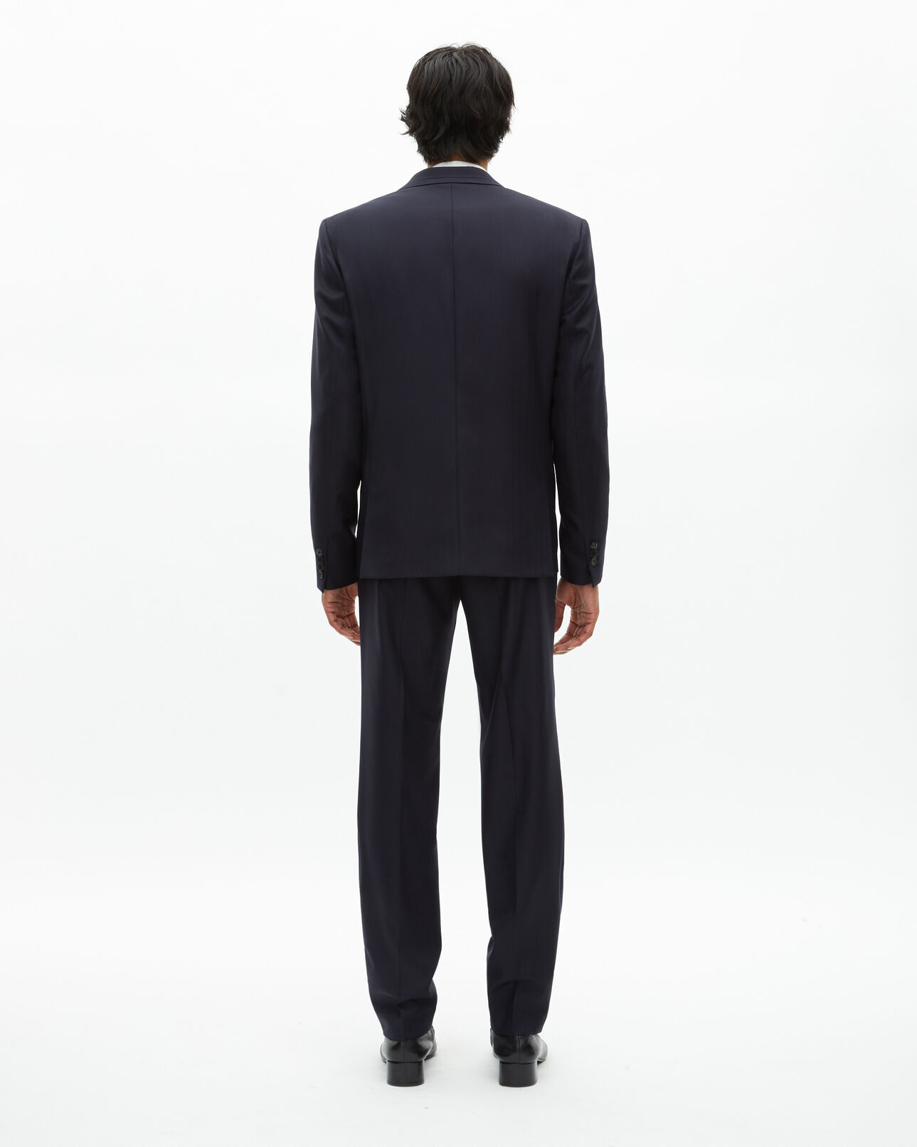 The Kooples MEN DARK NAVY navy blue wool suit jacket