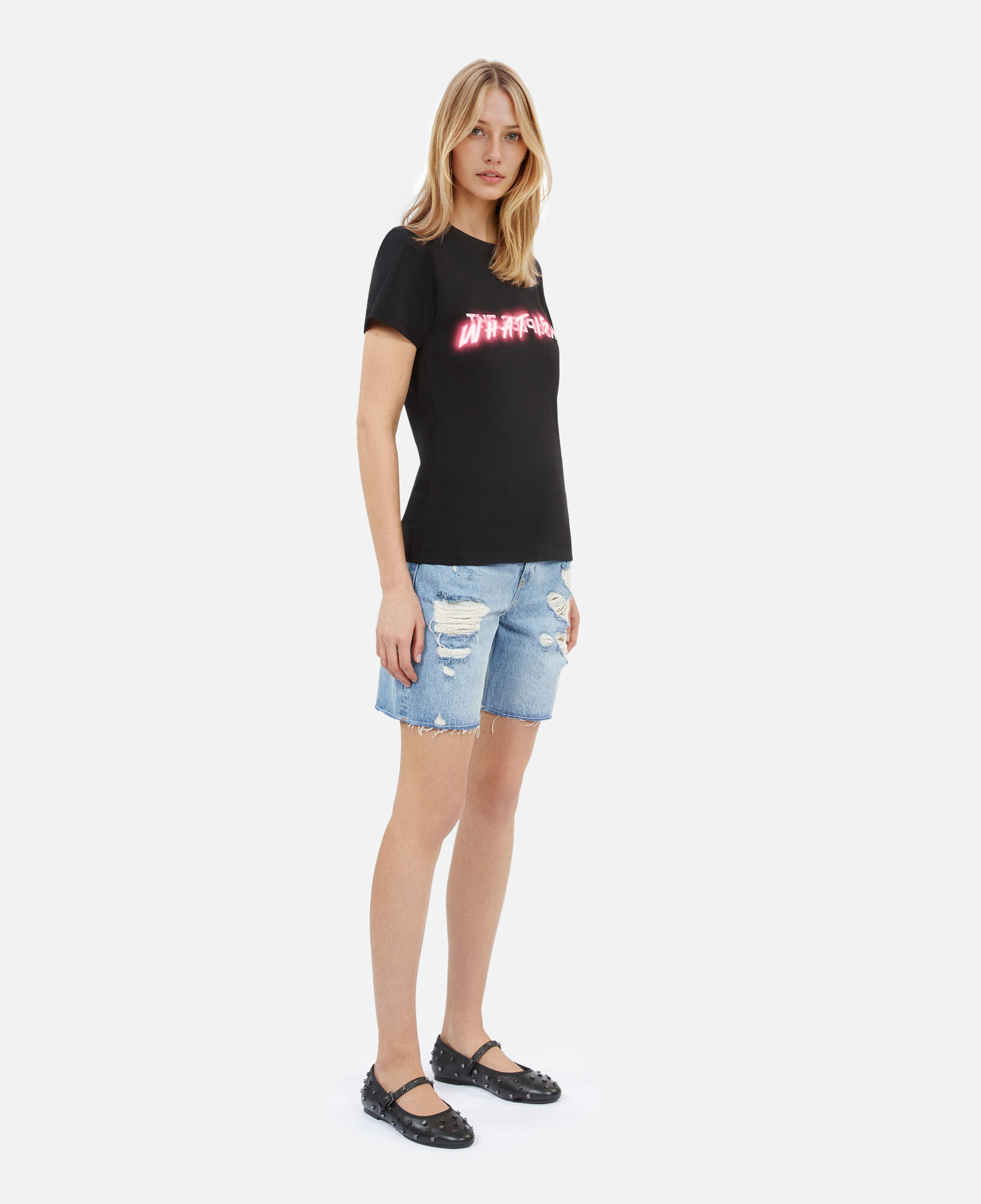 The Kooples FEMME BLACK t-shirt what is noir