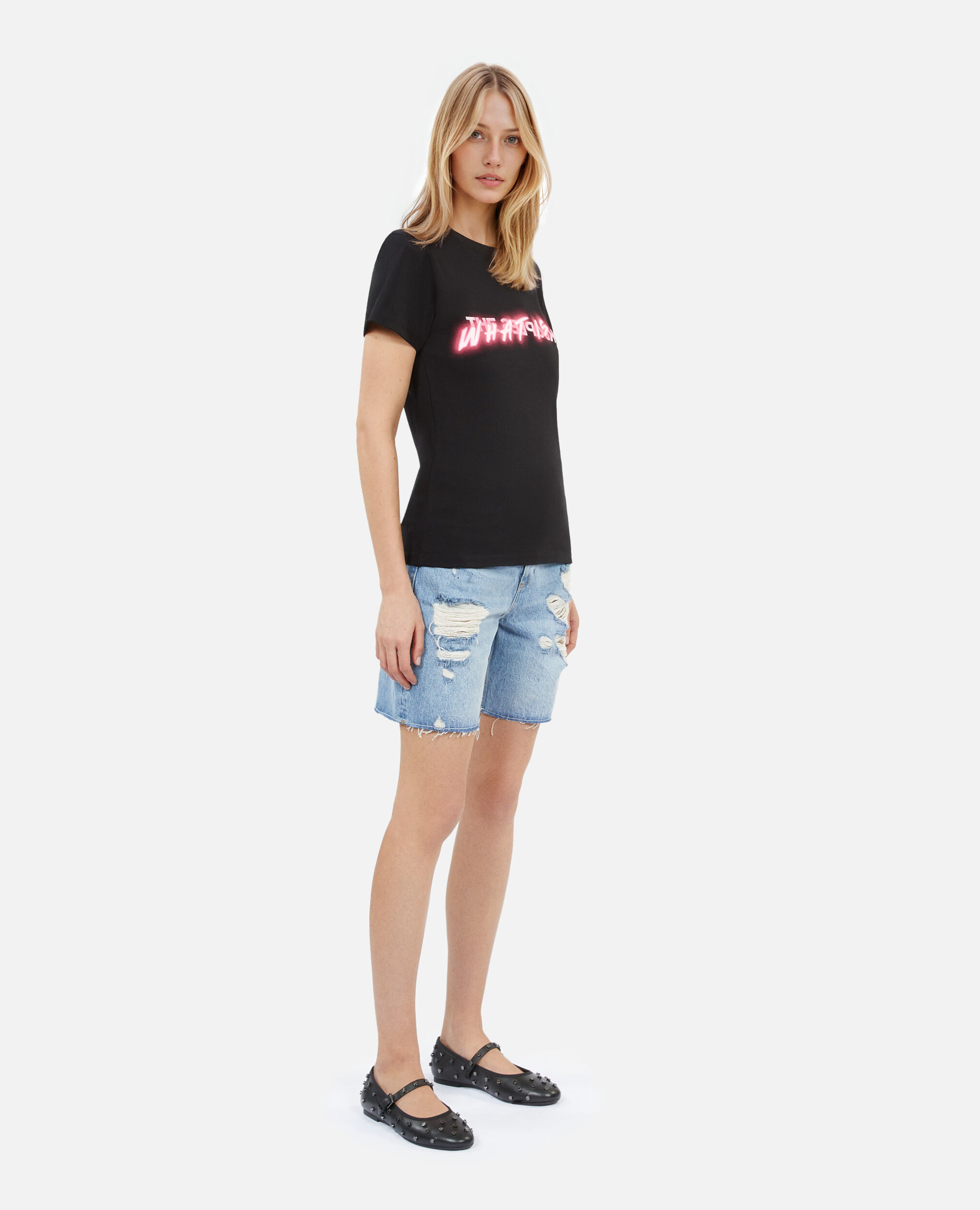 T-shirt What is noir, BLACK, hi-res image number null