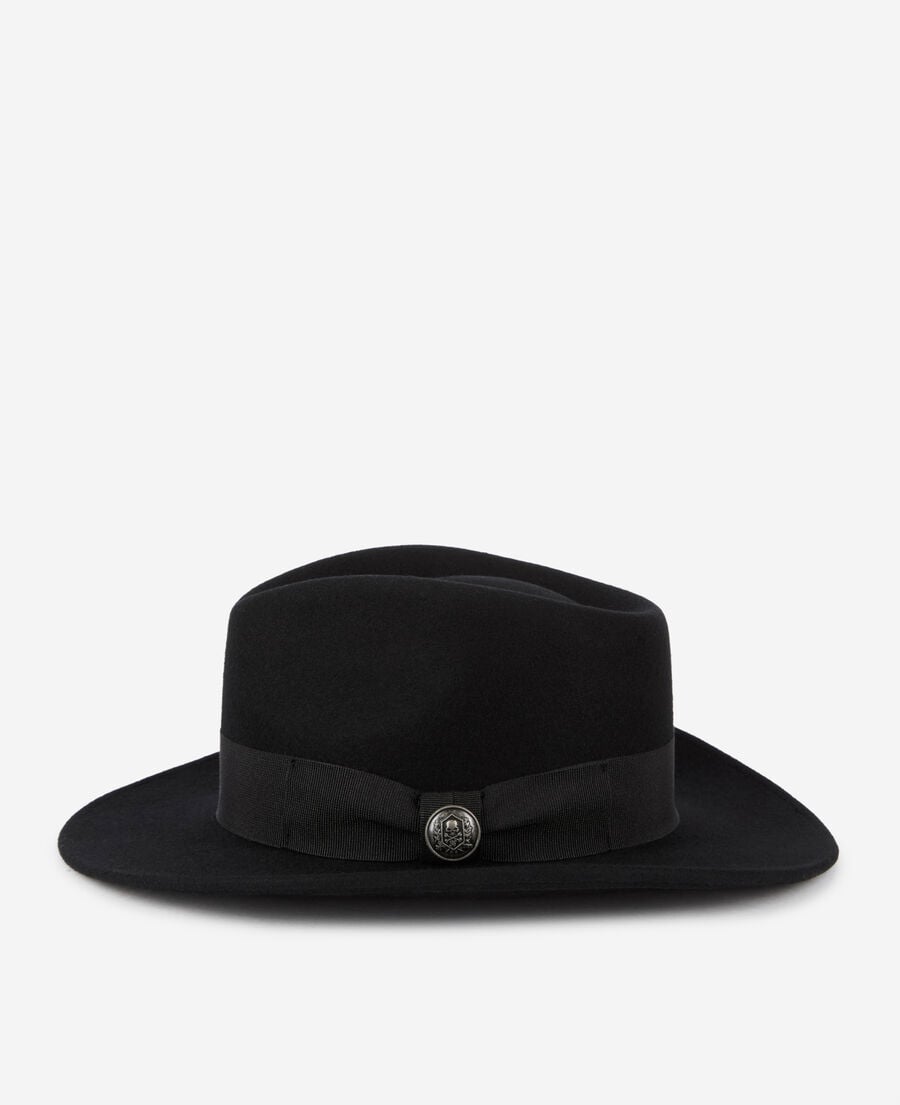 The Kooples MIXTE BLACK chapeau en laine noir