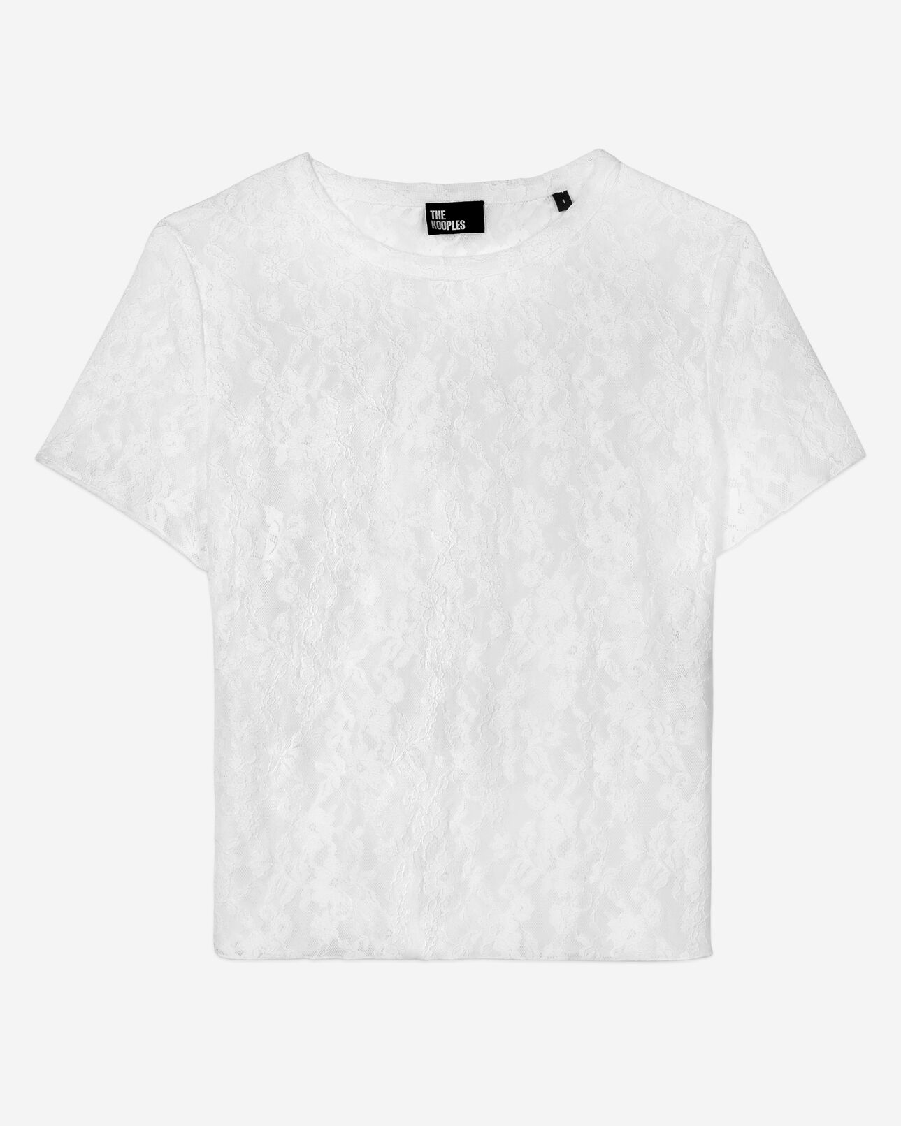 The Kooples FEMME ECRU top en dentelle écru