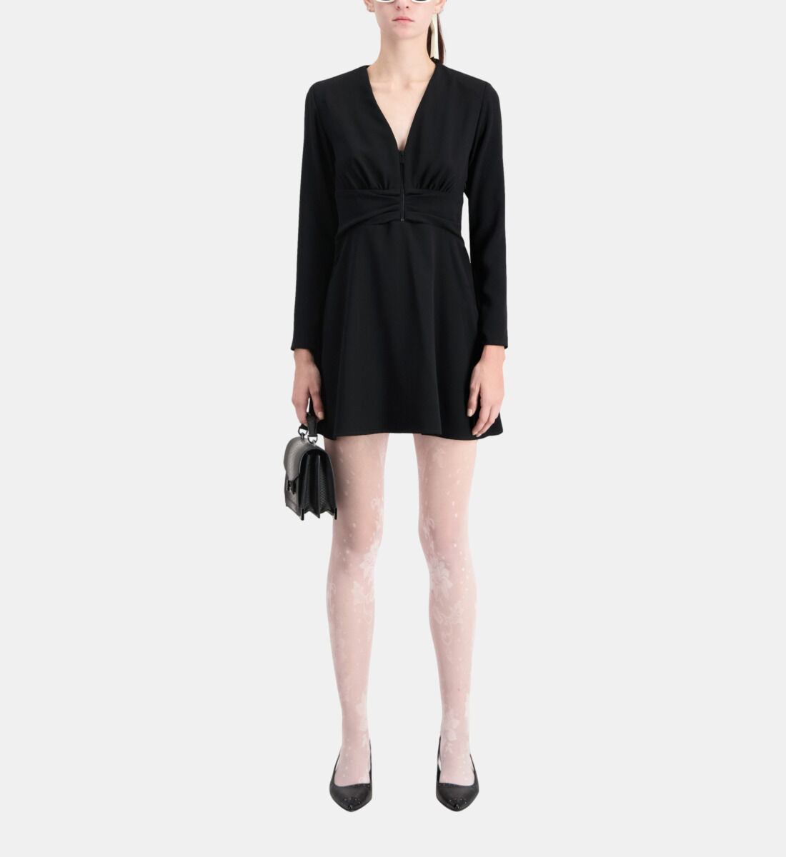 Robe noire en crepe cheap