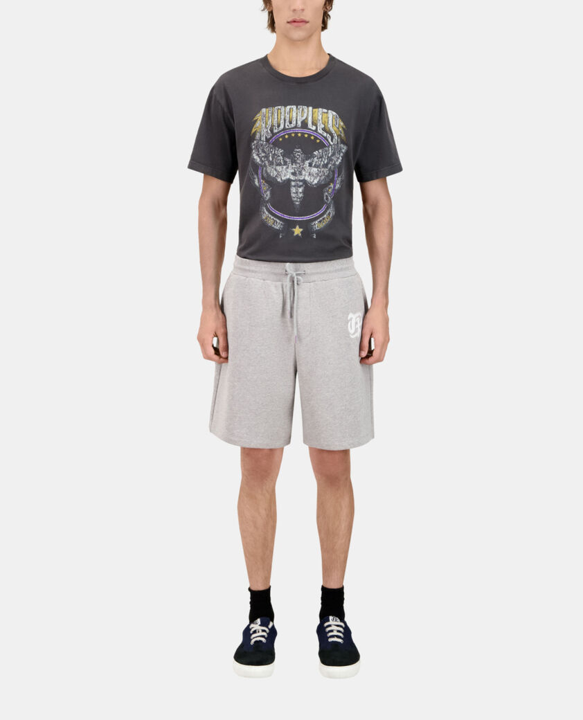 The Kooples HOMME ARDOISE short en coton gris