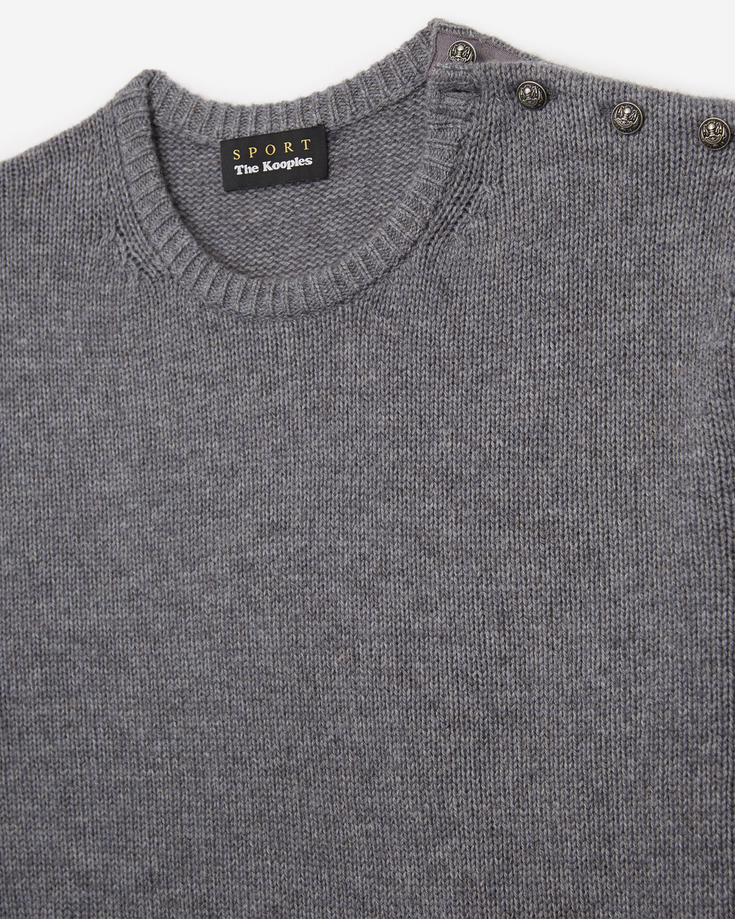 Grey merino wool sweater, GREY, hi-res image number null