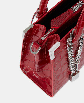 The Kooples WOMEN RED RISK medium ming bag in red leather