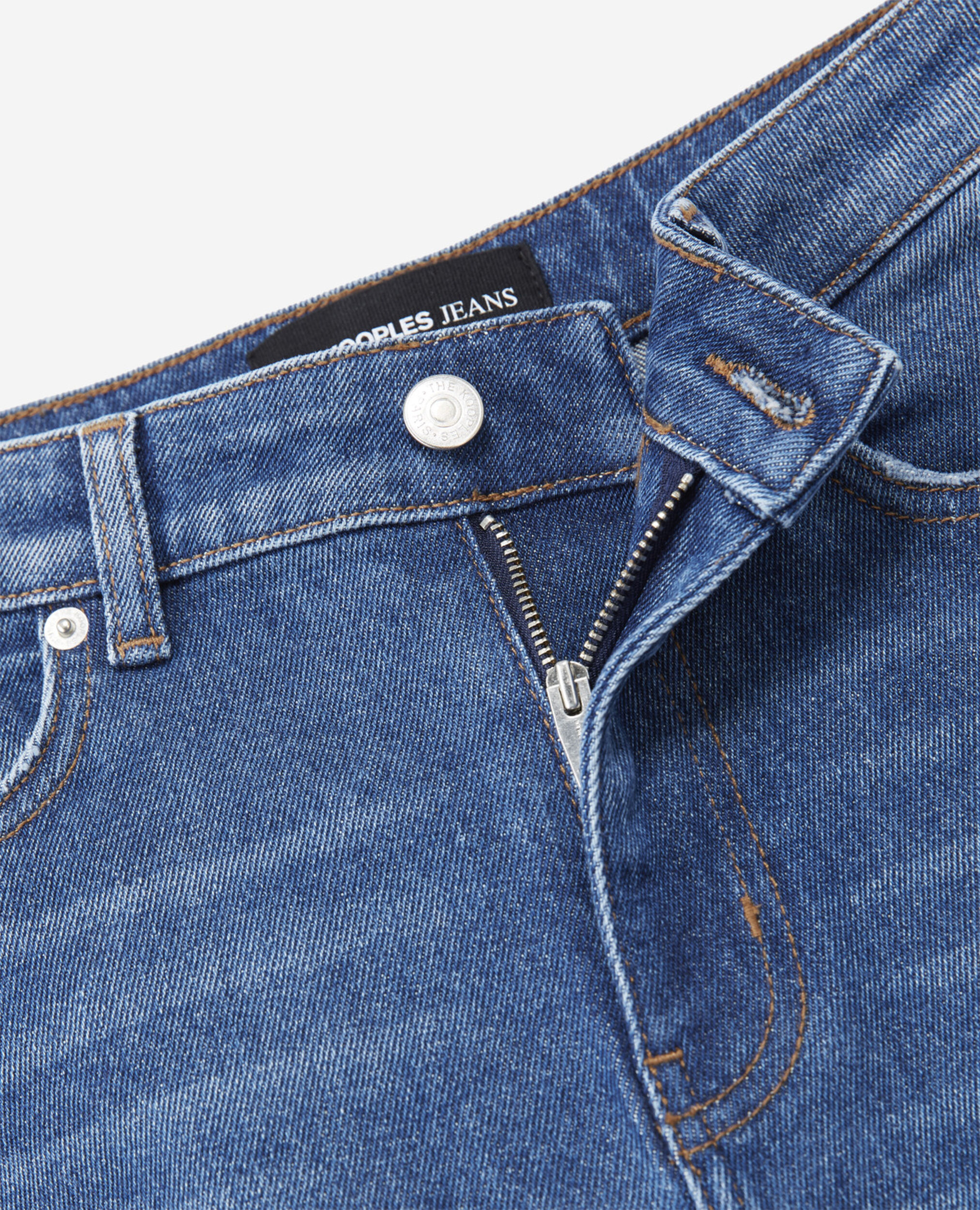 Cropped straight jeans, BLUE WASHED, hi-res image number null