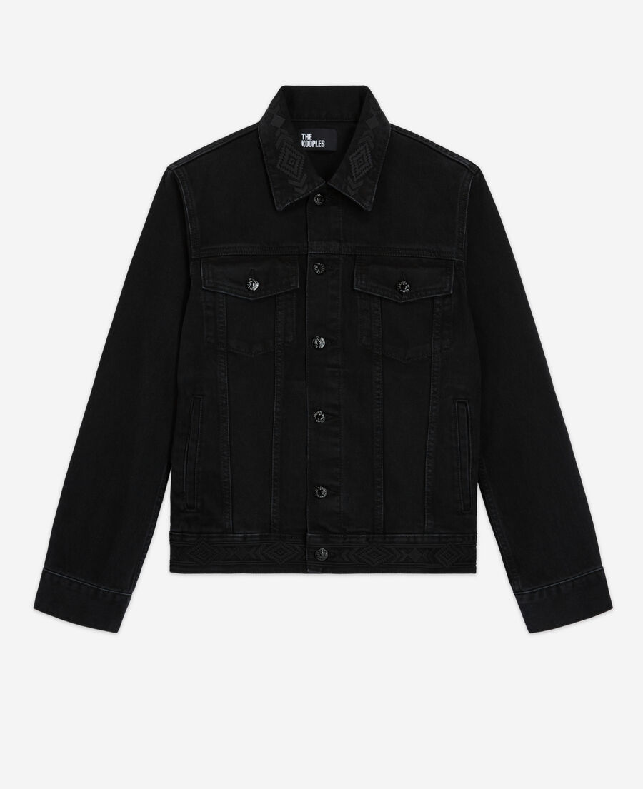 black denim jacket