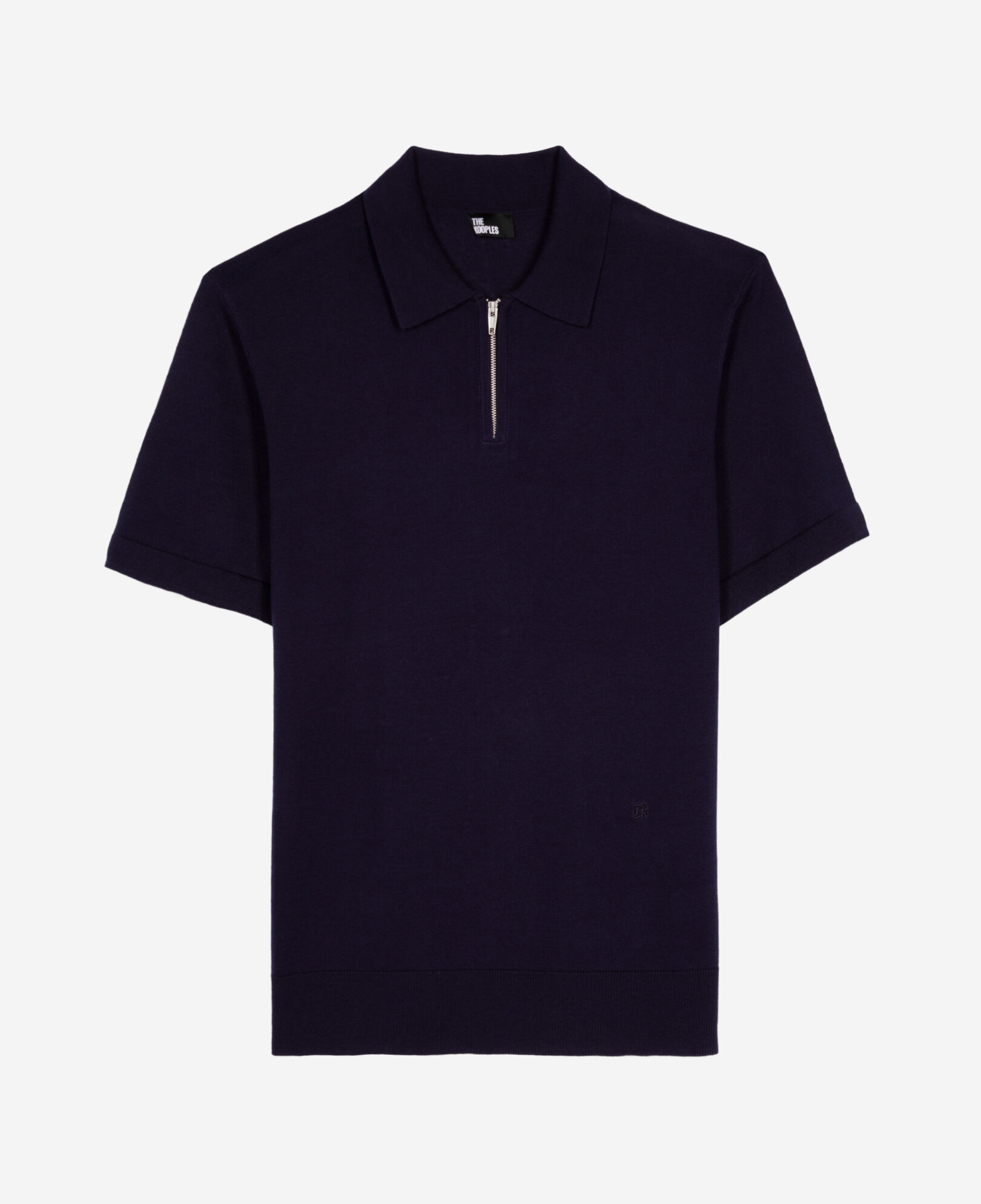 The Kooples MEN NAVY navy blue knit polo