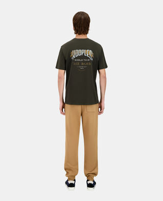 The Kooples HOMME DARK GREEN t-shirt avec sérigraphie vert